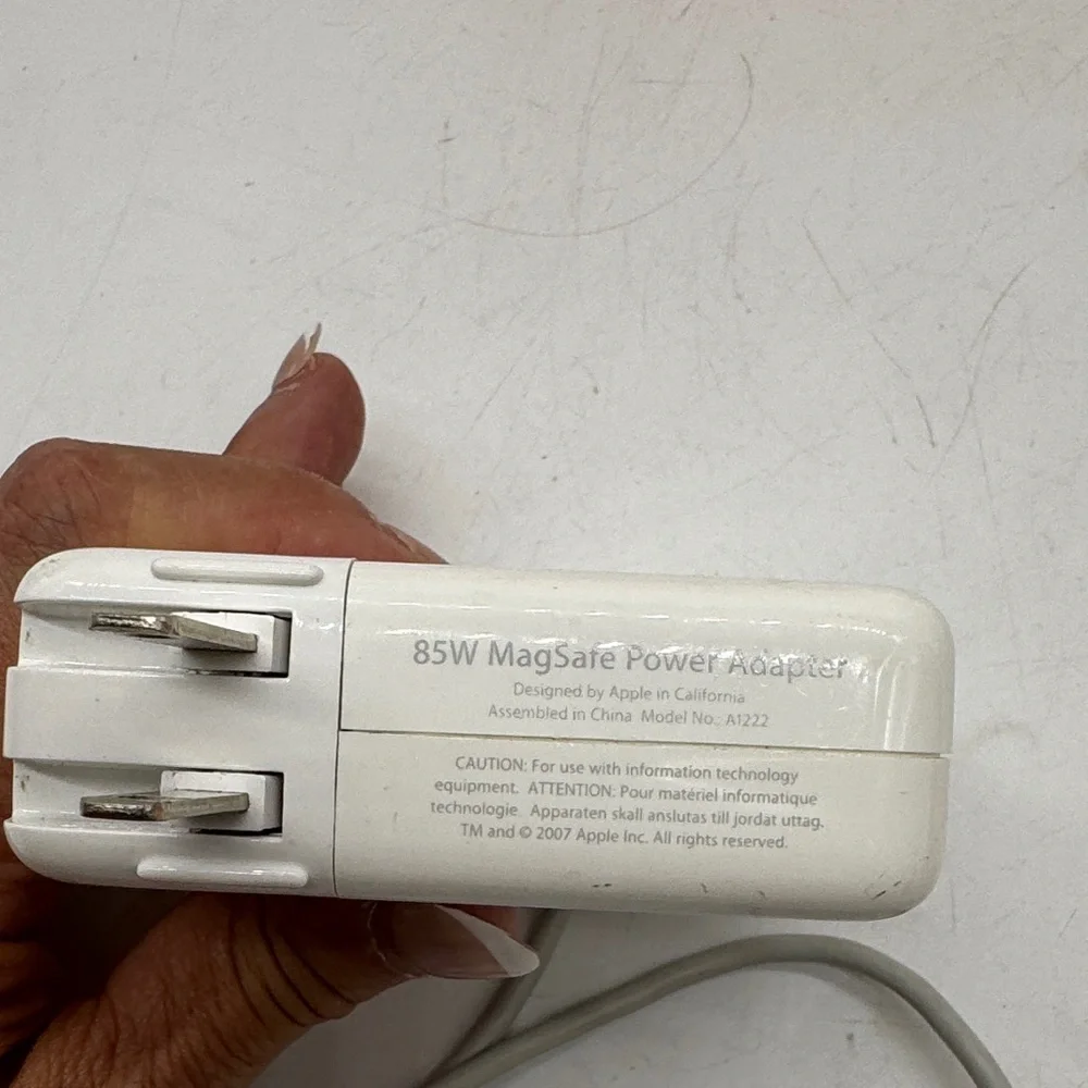 Apple White Charging Block 85W Mag Safe Charging Block for Mac